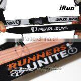 Customized Race Number Belt With Gel Holders - 6 Belt Colors - IronMan Triathlon Stretch Woven Logo Race Bibs Number Belt thumbnail-5