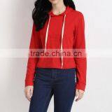 Women Pull Over Sweatshirts Custom Cropped Hoodie thumbnail-2