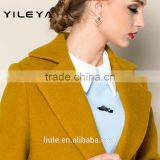 2015 Winter Latest Trendy Women Thick Korean Green Custom Coat, Ladies' Long Coat thumbnail-2
