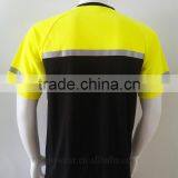 Men's High Visibility Short Sleeve Two Colored China Factory Reflective T-shirt thumbnail-2