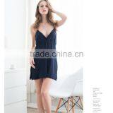 Manufacturers Wholesale Modal Condole Nightgown Thin One Sexy Female Summer Pajamas Leisurewear Loose Big Yards thumbnail-1