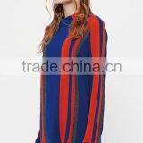 China Oem Fashion Women Strip Loose Pullover Long Sweaters Girl With Tassels thumbnail-3