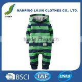 Kids Hooded Jumpsuit Stipes Romper thumbnail-1