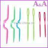 11 Pcs Multicolor Knitting Needles Mixed Metal Hook Crochet Template Kit TPR And Aluminum For Loom Tool Band DIY Crafts thumbnail-4