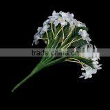 Wholesale Decoration Millinery White Terylene Artificial Flower thumbnail-3
