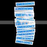 hi Vis Silver Reflective Patch Letter for Clothing Customize Pvc Reflective Label/patch/tag thumbnail-3