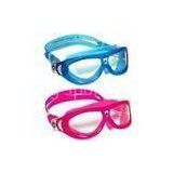 Blue or Pink color brilliant swim goggles with quick strap adjustment system for women