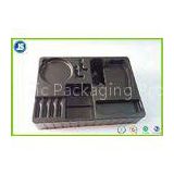 Customized Black color ESD Tray , soft PE material blister trays