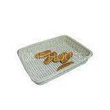 Recycled Poly Rattan Bread Basket Storage For Bakery / Supermarket Display thumbnail-1