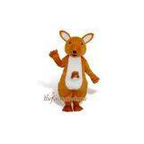 Fur Yellow Kangaroo Mascot Costume Christmas Party Dress