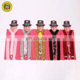 Cheap Party Flashing Sequin Men's Suspenders thumbnail-2