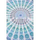 Ombre Design Blue Bohemian Hippe Indian Mandala Tapestry thumbnail-1