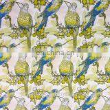 Digital Printed Cotton Fabric With Birds Pattern
