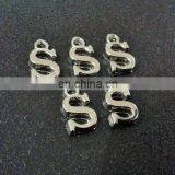 Custom Samll 10 mm Metal Letter s Alphabet Pendant Design Charms