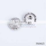 Nickel Free Lead Free Fashion Crystal Ball Rhinestone Fashion Decorative Metal Coat Button