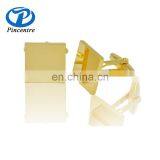 China Manufacturer Make Luxury Bulk Metal Brass Sliver Custom Engrave Logo Enamel Cufflinks thumbnail-5