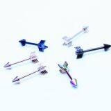 Beauty Care Feather Feather Arrow Earrings, Titanium Body Piercing Foreign Trade Accessories Wholesale thumbnail-2