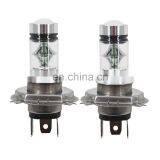 LED Headlight 100W 8000K H4 Bulb Hi Low Lights For Kawasaki KFX700 2004-2009 New thumbnail-1