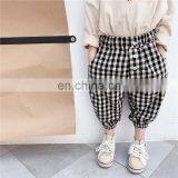 Baby Boys Casual Plaid Pants Children Leisure Trousers Black and White Toddler Girl Harem Pants Kids Outfit thumbnail-2