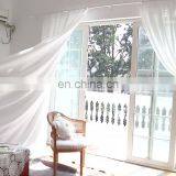 Wholesale Custom Simple Style Thicken Linen Sheer Decoration Curtain For Living Room Shower Window thumbnail-1