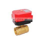 5v 12v 220v DN15 DN32 Brass Cwx-60p 6nm Motorised Ball Valve for Water