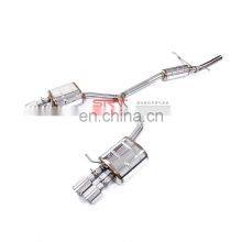 High Quality 304 Stainless Steel Auto Exhaust System Muffler for Audi q5 Cat Back With Valve Control and Downpipe thumbnail-1