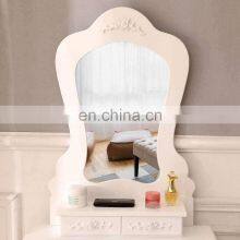 3 Drawers Makeup Dressing Table With Irregular Single Mirror thumbnail-4
