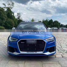Car Body Kits Front Rear Bumper Kits Spare Parts Car Modification Upgrade for Audi A3 RS3 2017 to 2020 thumbnail-3