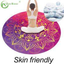 Circular Suede Rubber Multifunction Exercise Fitness Pilates Yoga Mat thumbnail-5