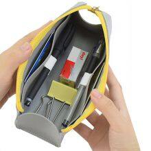 Custom Girls Cute Pencil Case Zipper Large Capacity School Student Pen Bag pu Leather Cosmetic Pouch Office Stationery Bag thumbnail-2