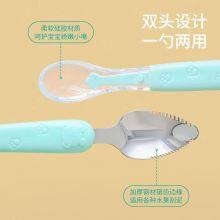 Stainless Steel SpoonChildren's Tableware Fruit Spoon, Mother and Baby Products Spoon, Stainless Steel Spoon, Fruit Spoon, Feeding Apple Spoon, Dragon Fruit Spoon, Rice Paste Spoon thumbnail-4