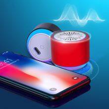 Aluminum Wireless Portable Bass Woofer Active BT Mini Speaker With RGB LED Colorful Light AUX TWS 3 Watt 300mAh With FM Radio thumbnail-4