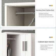 Industrial Style Metal Wardrobe Locker- MWL365 With 2 Rods & Adjustable Layer for Home Using- Best Selling&Long Lifespan thumbnail-3