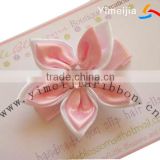 Satin ribbon handmade flowers
