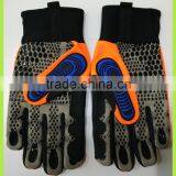SAFETY Mechanic Glove in Synthetic Leather Palm Safety Gloves for Work Glove EN388 thumbnail-5