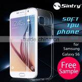 Soft Tpu Case Silicone Mobile Phone 0.3mm Clear Custom Transparent Sublimation Electroplating Galaxy s6 Case for Samsung s6