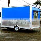 Blue Uniaxial Food Truck for Sale Mobile Food Truck for Sale Mobile Food Trailer thumbnail-5