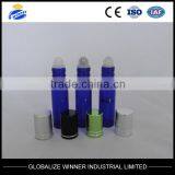 10ml Bule Glass Roll on Bottle With Aluminum Cap With Plastic Ball Steel Ball thumbnail-4