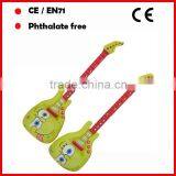 Factory sale PVC small inflatable guitars cute model for Girls