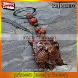 Retro Rosewood Wooden Tortoise Bead Key Chain Wholesale Custom thumbnail-1