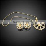 18k Women's Gold Necklace and Artificial Jewellery Earings Women Earrings thumbnail-2