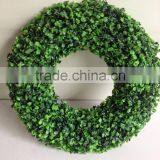 2015 Cheap Round Shape Artificial Boxwood Garland for Xmas Quality Choice