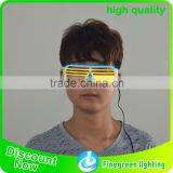 Hot Product EL Wire Sunglasses Sound Activated Light Up El Wire Glasses, EL Wire Shutter Shades Sunglasses thumbnail-1