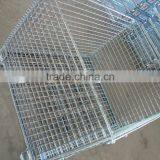 heavy duty wire mesh container for warehouse equipment,wire container storage cage wire mesh container,large wire mesh container