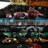 Sequin Embroidery Cloth;3mm+3mm Gold Embroidery Cloth;Polyester Fiber;dress, Home Textile Toys Crafts Use thumbnail-3