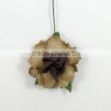 Brown Taupe Small Handmade Mulberry Paper Flower, Wedding Party, Scrap-booking Crafts, Wholesale thumbnail-2