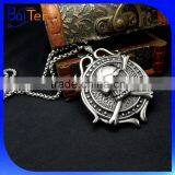 Custom Vintage Rock Punk Gothic Style Stainless Steel Skull Pendant,Titanium Skull Jewelry Wholesale thumbnail-2