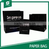 BLACK PAPER BAG WITH ROPE HANDLE thumbnail-3