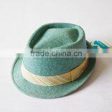 Bright Color and Diamond Head Unsex Straw Hats Hot Sale Paper Hat Fedora Hat thumbnail-1