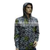 Breathable Bonded Polar Fleece Men's Light Hoodie Zipper-up Sweatshirt Water Repellent